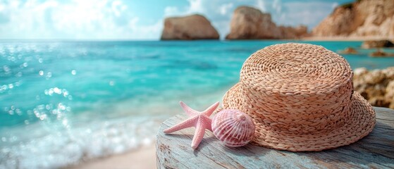 Summer Vacation Essentials on a Beach With a View