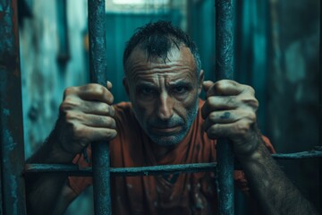 An Intense and Gritty Portrait of a Relentless Prisoner Behind Bars in Captivity