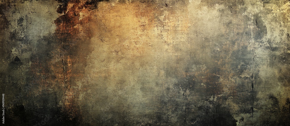 Poster old wall backdrop with a grunge texture featuring a light rough and spotted design providing a blank