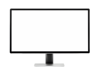 Computer Screen Mockup Isolated on Transparent Background
