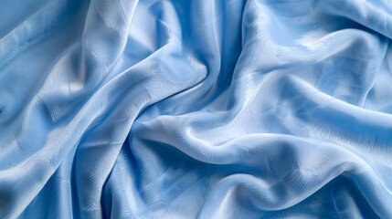 Obraz premium Light blue velvet fabric texture used as a background. Empty light blue fabric background of soft and smooth textile material. There is space for text.