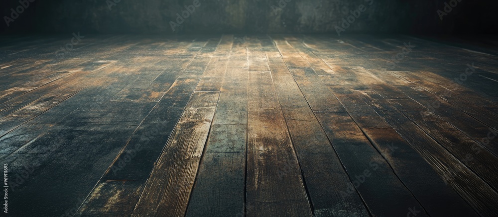Aufkleber distressed floor. with copy space image. place for adding text or design