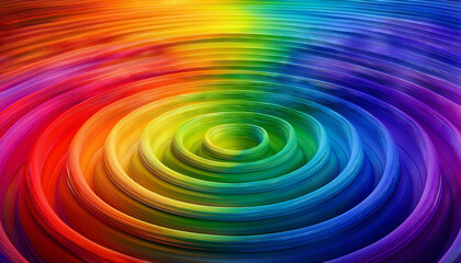Fototapeta premium Multicolor Rainbow Ripple Pattern