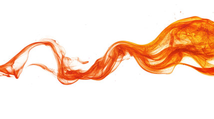 Fire flame isolated on transparent  background, dynamic and intense heat