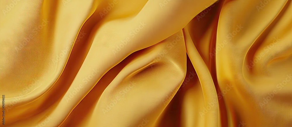 Fototapete yellow fabric texture backdrop. with copy space image. Place for adding text or design