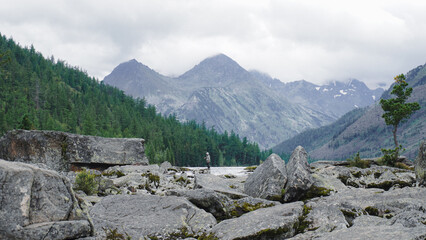 mountain lake in the mountains