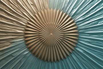 Innovative Abstract Design with Decorative Ridged Patterns and Calming Textured Color Schemes