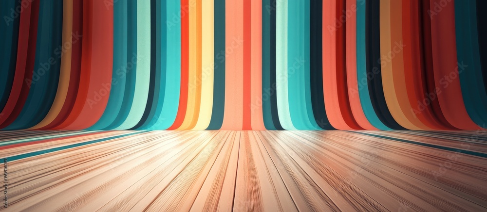 Poster Retro backdrop. with copy space image. Place for adding text or design