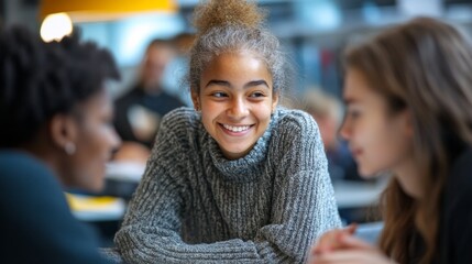 Happy Young Woman Smiling.