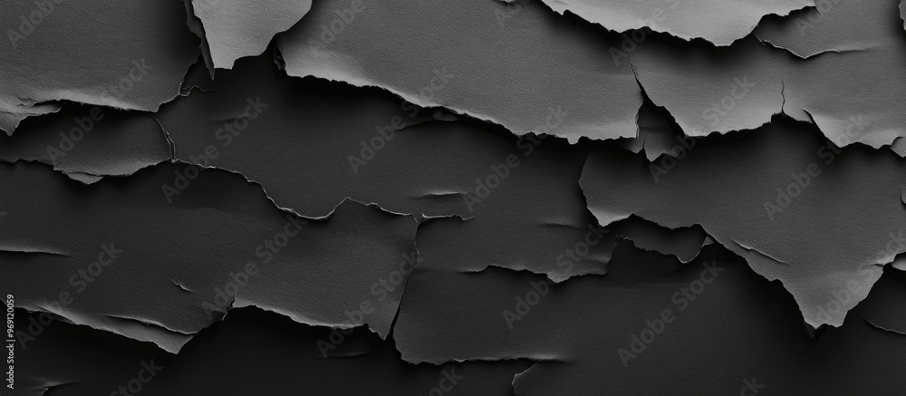 Aufkleber black torn paper area for advertising text. with copy space image. place for adding text or design