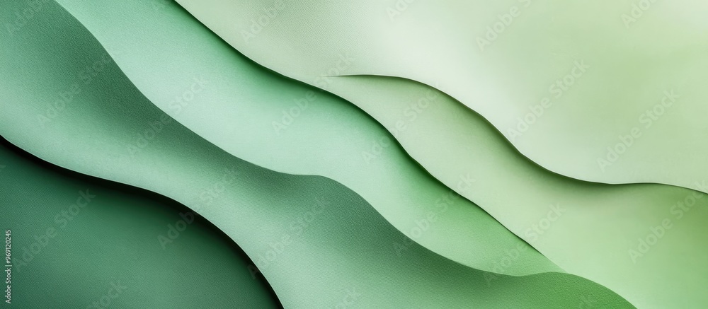 Poster green color applied to paper background texture. with copy space image. place for adding text or des