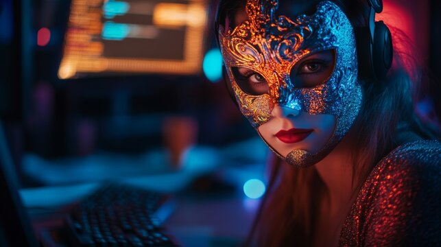 Masked Woman Tech.