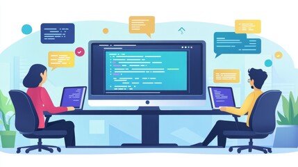 Developers Working Together.
