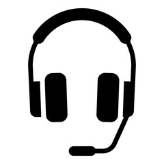 Headphone icon isolated on white background