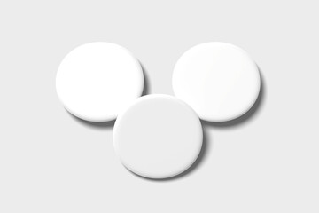 Pin Badge Blank Mockup