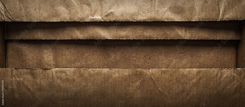 Aufkleber Brown paper box texture background. with copy space image. Place for adding text or design
