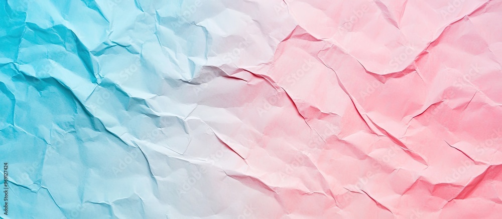 Fototapete Pastel colored paper texture background Abstract geometric background in soft pink and blue. with copy space image. Place for adding text or design
