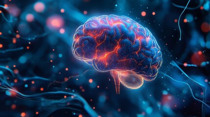 Fototapeta premium Digital Brain Abstract.