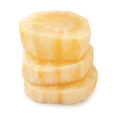 Yacon roots isolated on a white background