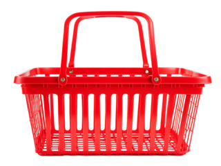 Shopping Cart Basket Isolated on Transparent Background
