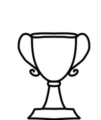 Award doodle hand drawn seamless