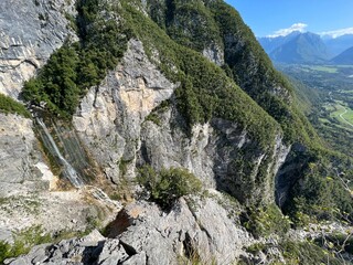 The Boka waterfall (Bovec, Slovenia) - Wasserfall Boka oder Bokafall (Slowenien) - Slap Boka or vodopad Boka (Slovenija)