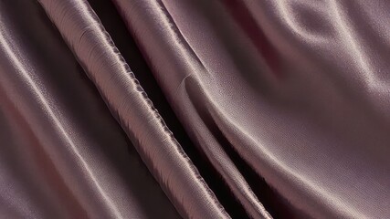 Obraz premium Detailed close-up of a taffeta fabric, featuring its crisp, smooth texture and slight sheen with distinct ridges