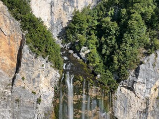 The Boka waterfall (Bovec, Slovenia) - Wasserfall Boka oder Bokafall (Slowenien) - Slap Boka or...