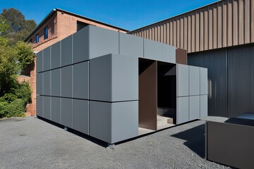 Vibrant Three-Dimensional Cube Designs on Metallic Steel Surfaces