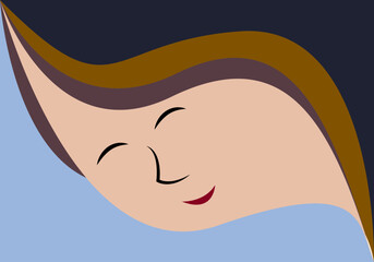 Mujer contenta. Felicidad. Cara de mujer feliz. Madre