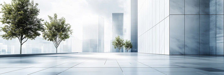 Minimalist urban platform for car display and product ads. Spacious, clean background ideal for showcasing vehicles with a modern, cityscape feel. Perfect for automotive marketing.