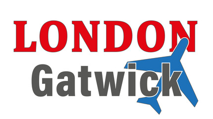 London, Gatwick, Airport, Signpost, Symbol