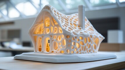 3D Printed House Model.