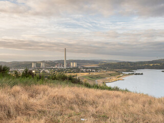 Obraz premium As Pontes Lake, La Coruña,