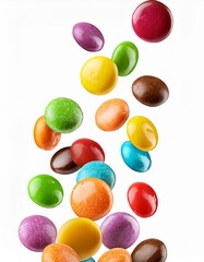 jelly beans isolated on white background