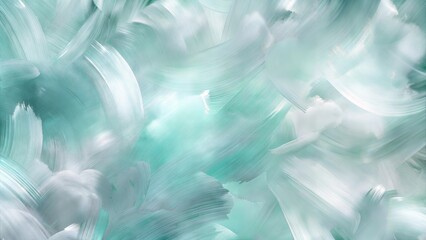 Obraz premium Background with mint brush strokes