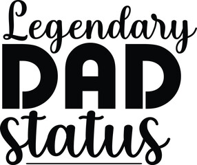 Dad SVG Typography Vector Design. World's number one Dad - quote lettering with white background. Modern calligraphy for photo overlay, wall art, cards, t-shirts, posters, mugs etc.
