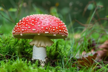 Edible Mushroom in Natural Setting
