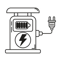 Electric Fuel Pump icon vector on white background