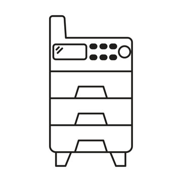 recommend clip art: Copy machine icon vector on white background
