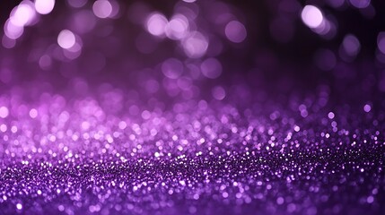 Luxurious Purple Glitter Texture Abstract Background with Deep Shimmer, Offering Copy Space for Custom Invitations, Ads, or Event Posters