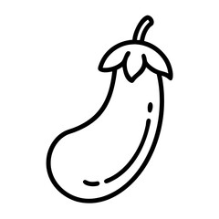 Eggplant, black icon, harvest theme