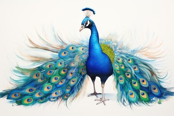 Peacock animal bird creativity.