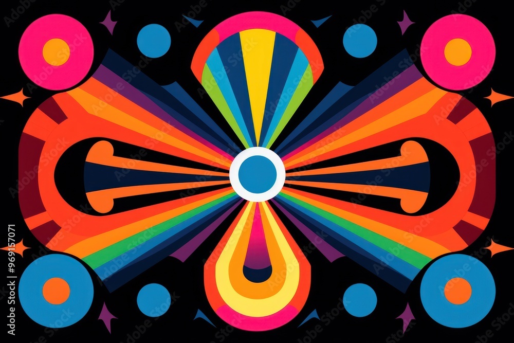 Poster art pattern shape backgrounds.