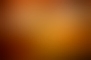 Amber color polished blur empty background. Dark yellow smooth texture graphic.