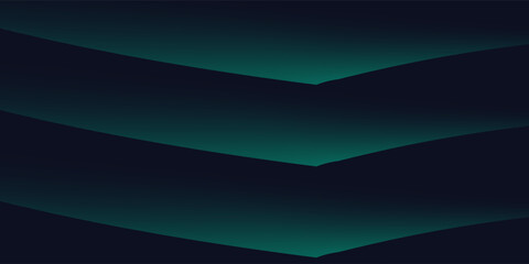 Modern simple dark green and black abstract background for wide banner