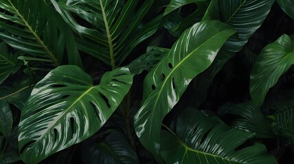 green leaves background