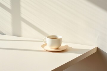Fototapeta premium Saucer coffee table drink.