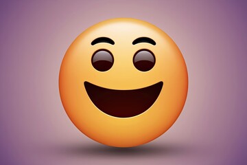 Fototapeta premium Playful 3D Winking Emoji Icon with Cheerful Expression