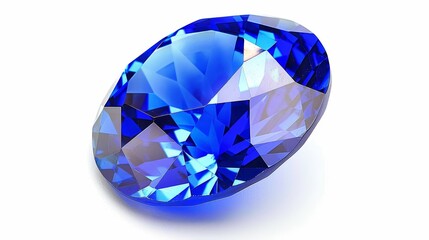 Fototapeta premium A Close-Up of a Sparkling Blue Gemstone, Gemstone, Jewel, Diamond, Sapphire